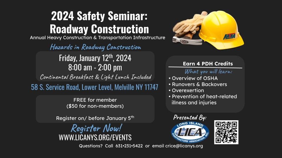 2024 Annual Heavy Construction & Transportation Infrastructure Safety 